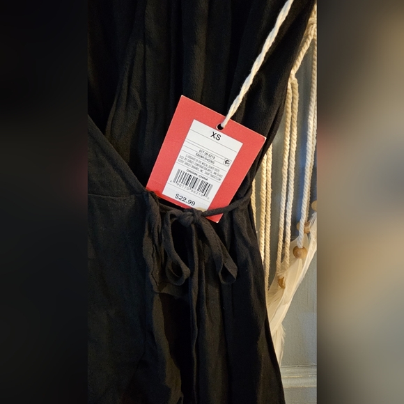 NWT Black Wrap Dress - Picture 4 of 5